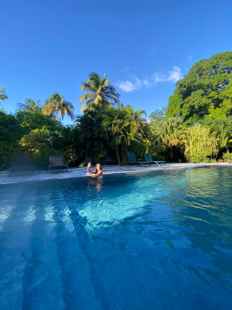 vue piscine du Caraïb'Bay Hôtel