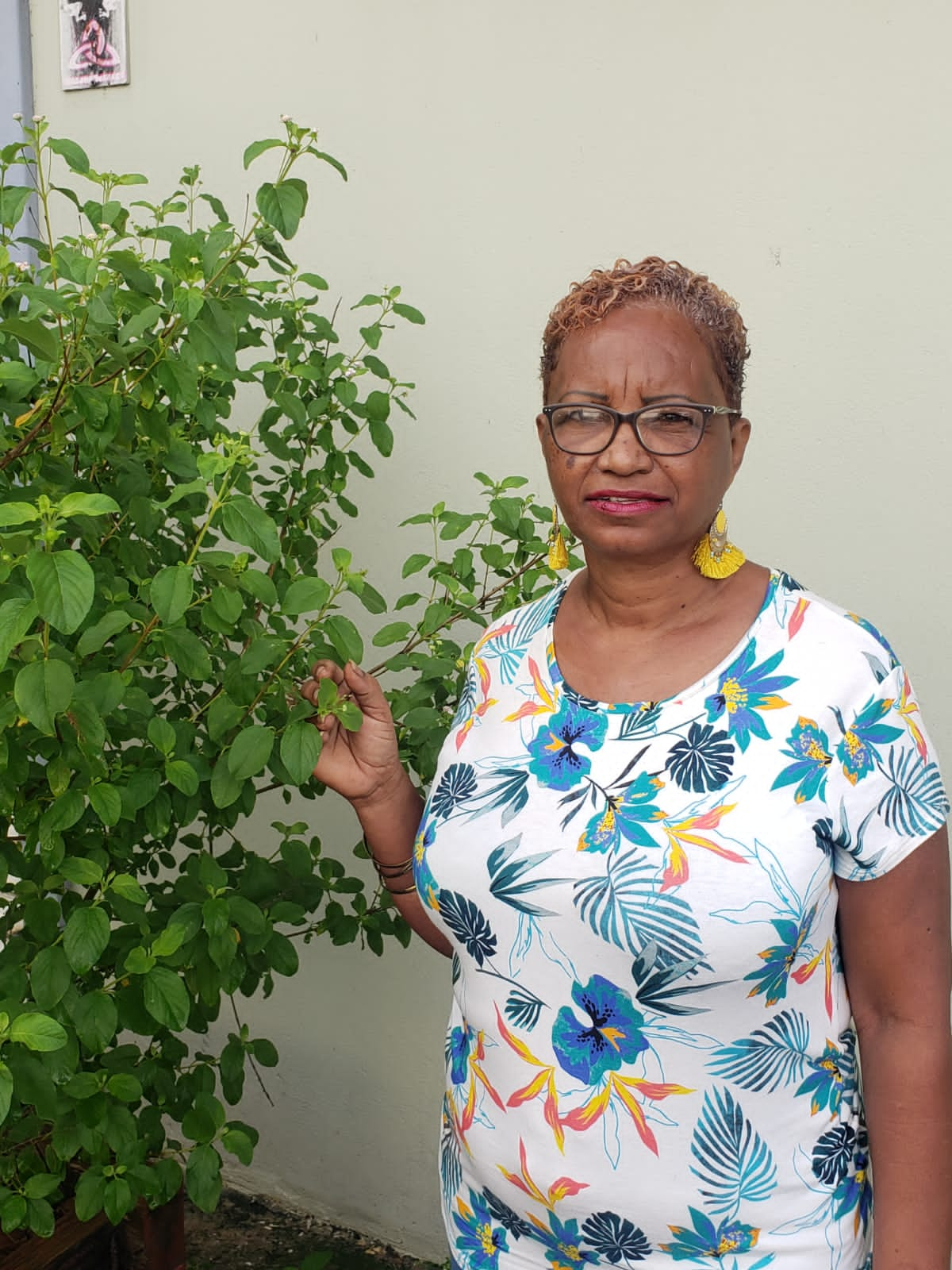 Marie-Denise, maid manager at the Caraïb'Bay Hôtel