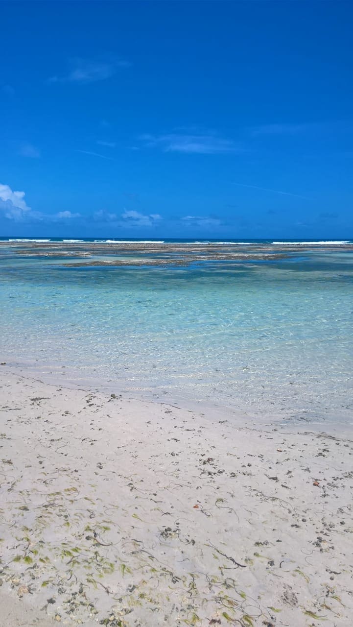 plage de Guadeloupe et ciel bleu