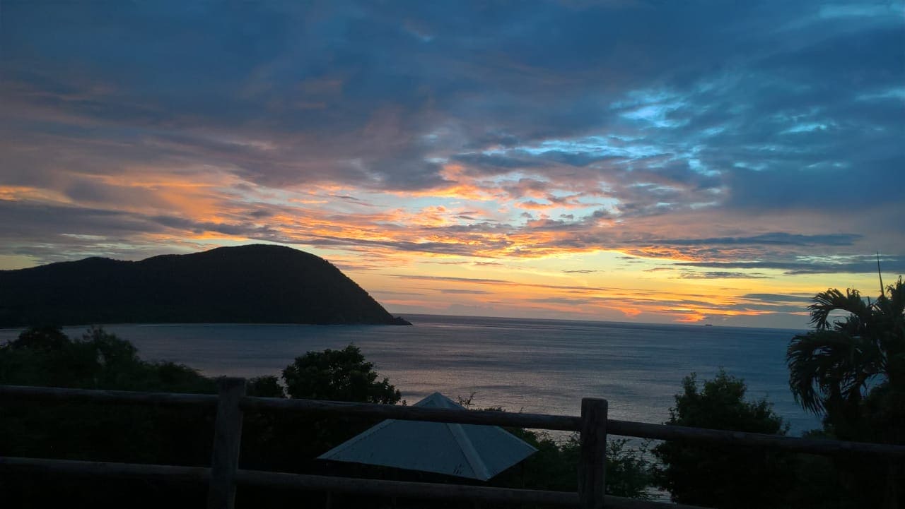 Caraïb'Bay Hôtel - coucher de soleil à Deshaies